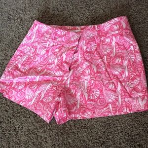 Vineyard Vines sea shell print pink shorts